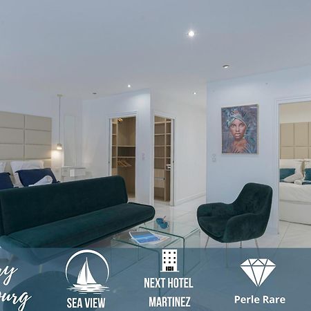 Luxury Maubourg - Vue Mer - Croisette 50M Plage - Clim - Terrasse Cannes Exteriör bild