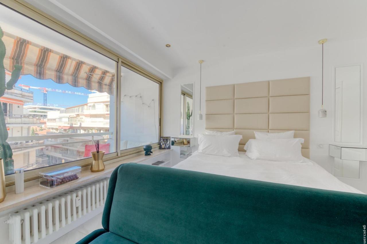 Luxury Maubourg - Vue Mer - Croisette 50M Plage - Clim - Terrasse Cannes Exteriör bild
